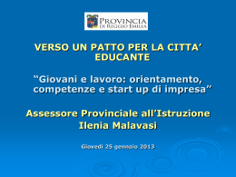 Ilenia Malavasi - Portale Giovani