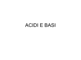 Definizioni di Acidi e Basi