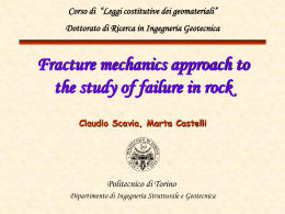 Dottorato di Ricerca in Ingegneria Geotecnica