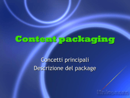 Content packaging - e-fad