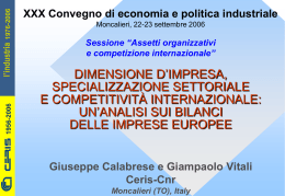 un`analisi sui bilanci delle imprese europee - Ceris-CNR