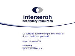 La volatilit&agrave; del mercato per i materiali di riciclo: rischi e