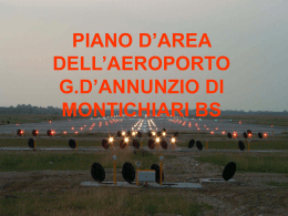 PIANO D`AREA DELL`AEROPORTO DI MONTICHIARI
