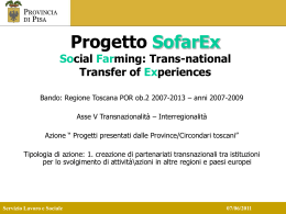 Sofarex  - Provincia di Pisa