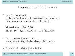 lez_01_windows - Dipartimento di Informatica