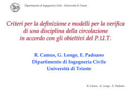 Modelli - Dipartimento di Ingegneria e Architettura