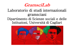 GramsciLab Laboratorio di studi internazionali
