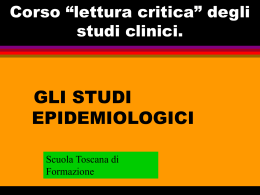 Gli Studi Eziologici Dott. Piero Angori (PPT 128 Kb