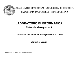 gestione - Dipartimento di Matematica e Informatica