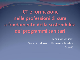 ICT e formazione nelle professioni di cura a fondamento