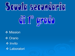 Diapositiva 1 - Collegio Bianconi