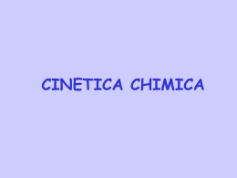 Cinetica Chimica - Dipartimento di Farmacia
