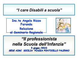 Disabili a scuola - AIMC – Associazione Italiana Maestri Cattolici