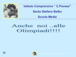 Istituto Comprensivo “ C.Pavese” Santo Stefano Belbo Scuola Media