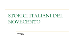 9. Storici italiani del Novecento (vnd.ms