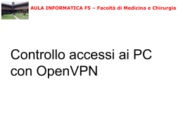 Presentazione "Controlo Accessi PC aula F5"