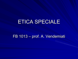 ETICA SPECIALE - Aldo Vendemiati