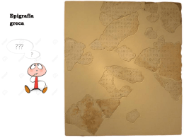 Lezione 1_Introduzione all`epigrafia greca