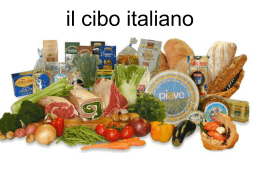 il cibo italiano - Nutley Public Schools