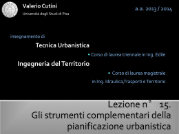 lezione 15 - Università degli Studi di Pisa
