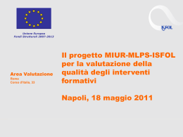 Intervento di presentazione