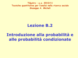 TQA.B02.Probabilities - Dipartimento di Sociologia