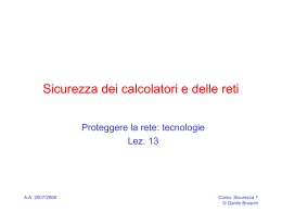 Sicurezza dei calcolatori e delle reti