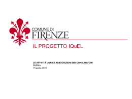 Presentazione Dott. De Vivo_Comune di Firenze
