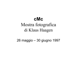 cMc Mostra fotografica di Klaus Haagen