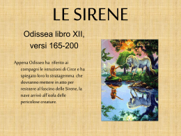 "Scilla, Cariddi e le Sirene" dall`Odissea di Omero