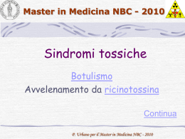 Panoramica sugli Agenti: Manifestazioni cliniche e trattamento