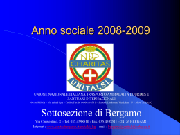 30 Novembre 2008 - Unitalsi Bergamo