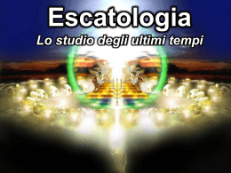 Introduzione Escatologia