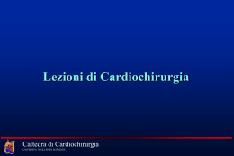 lezione di Cardiochirurgia - studenti Medicina - E