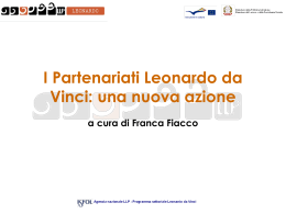 Partenariati - Programma Leonardo