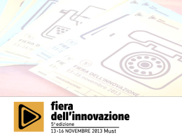 Fiera Innovazione _Lecce 14 nov. 2013