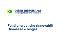 Biomasse e biogas