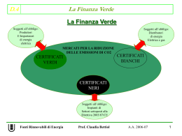 D.4 La Finanza Verde