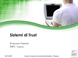 trust - Dipartimento di Matematica e Informatica