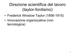 Direzione scientifica del lavoro (taylor