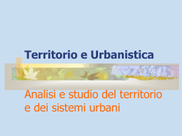 Territorio e Urbanistica - TECNOLANDIA