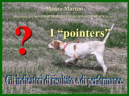 Mauro Martini: Sistema degli Indicatori