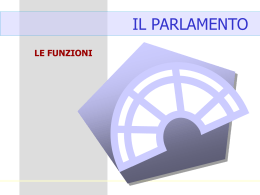 funzioni del parlamento