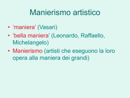 manierismo