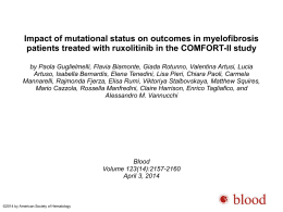 Impact of mutational status on outcomes in