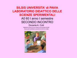 concetti strutturanti - Università degli Studi di Pavia