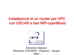 Installazione di un cluster per HPC con OSCAR e test MPI