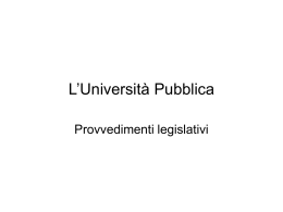 DdL 1905 approvato dal Senato - Università degli Studi di Pavia