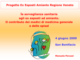 Progetto Ex Esposti Amianto - Dipartimento di Prevenzione