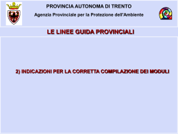 indicazioni compilazione moduli